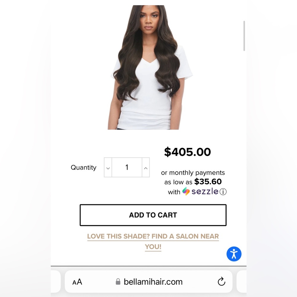 Bellami Clip In Hair Extensions Silk Seam 260g 24" Dark Brown (2) WORN ONCE